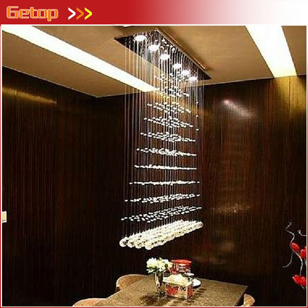 bestselling modern minimalist led crystal chandelier curtain crystal light living room bar lights lustres de cristal chandeliers