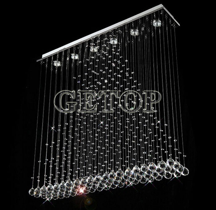 bestselling modern minimalist led crystal chandelier curtain crystal light living room bar lights lustres de cristal chandeliers