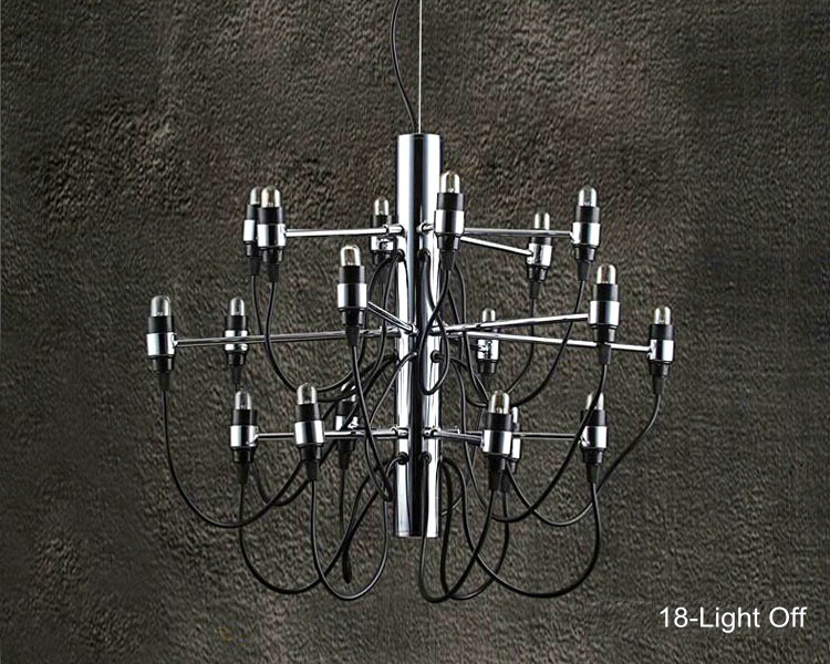 chandelier, modern designer 18 bulbs lamp lights chandelier pendant for living room dinning room decor, gino sarfatti