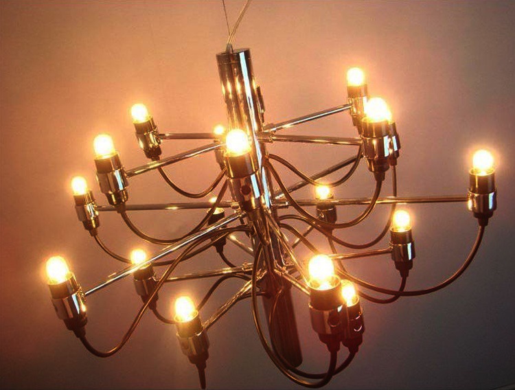 chandelier, modern designer 18 bulbs lamp lights chandelier pendant for living room dinning room decor, gino sarfatti