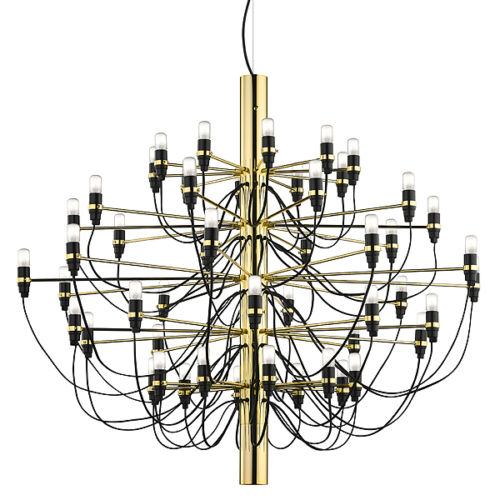 chandelier, modern designer 50 bulbs lamp lights chandelier pendant for living room dinning room decor, gino sarfatti