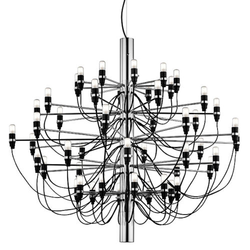 chandelier, modern designer 50 bulbs lamp lights chandelier pendant for living room dinning room decor, gino sarfatti