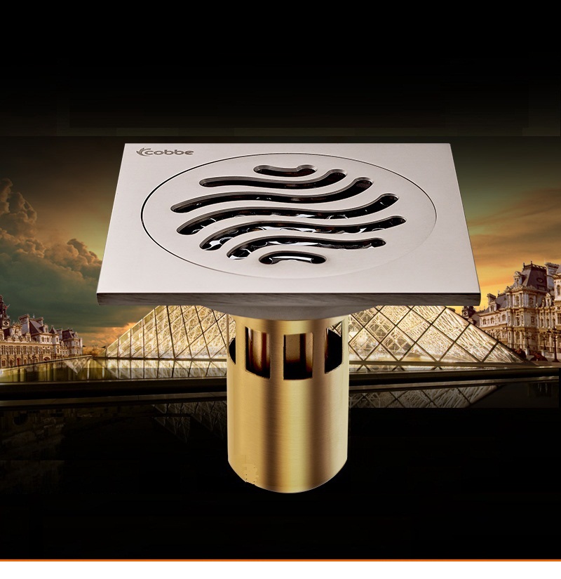 deodorization nickel color brass floor drain