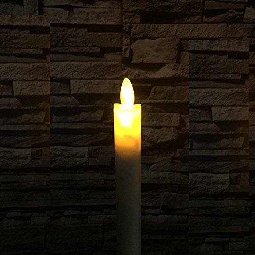 led candle, 6pcs/lot moving wick flameless led taper candles with remote control timer, velas for christmas wedding decoration