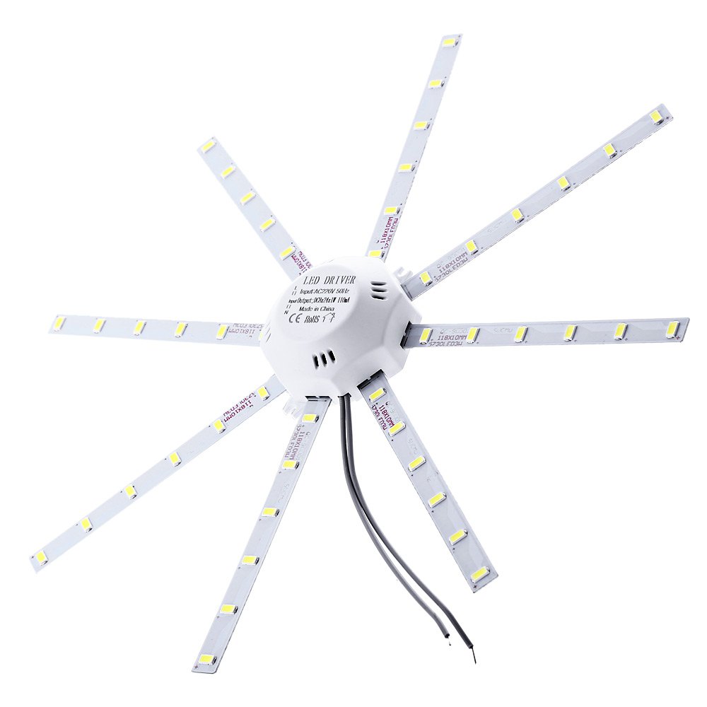 led ceiling lamp octopus round light 24w 1800lm 48leds 5730smd 220v for foyers, corridors, hallways, bedrooms, offices