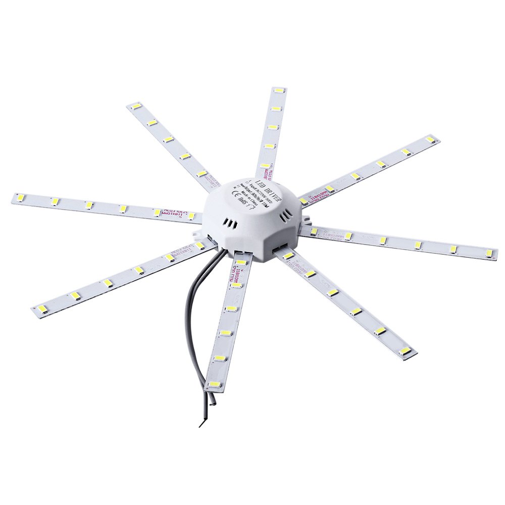 led ceiling lamp octopus round light 24w 1800lm 48leds 5730smd 220v for foyers, corridors, hallways, bedrooms, offices