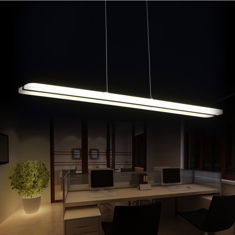 lukloy 38w newest design modern led pendant lights for dining room white acrylic led pendant lamp contemporary l100cm h150cm