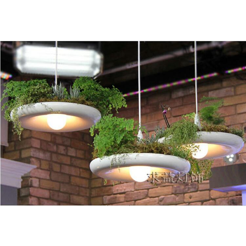 lukloy babylon potted plant pendant light lampshade, creative modern lightshade also flower pots for growing herbs or succulents