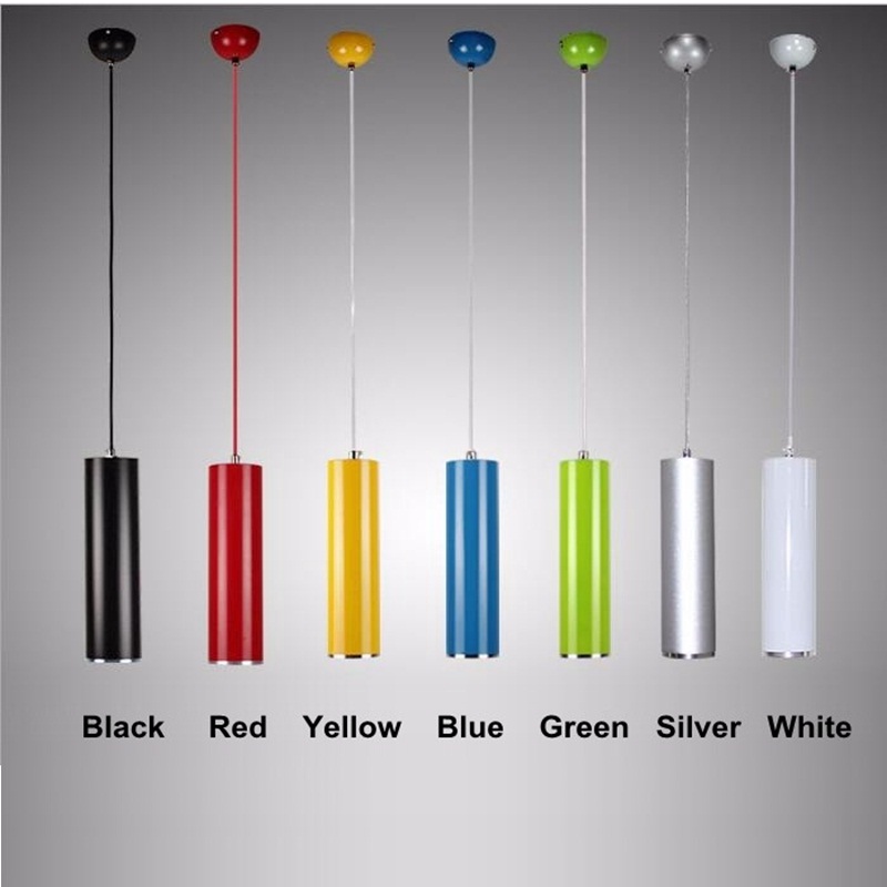 lukloy pendant lamp lights kitchen island dining living room shop decoration, cylinder pipe pendant lights kitchen spot light