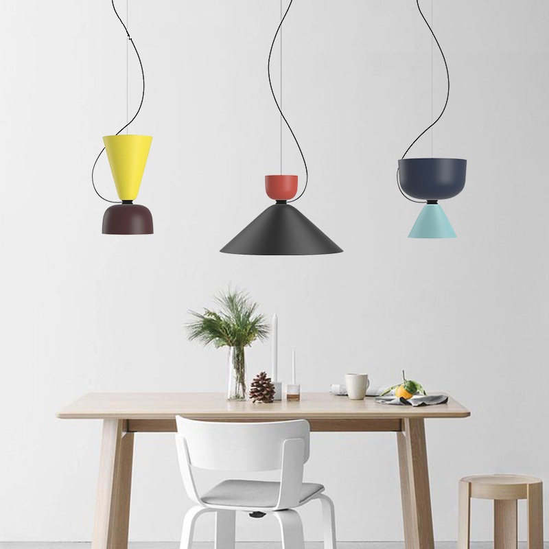 lukloy pendant lights lamp kitchen island dining living room shop decoration, colorful modern pendant lights kitchen light