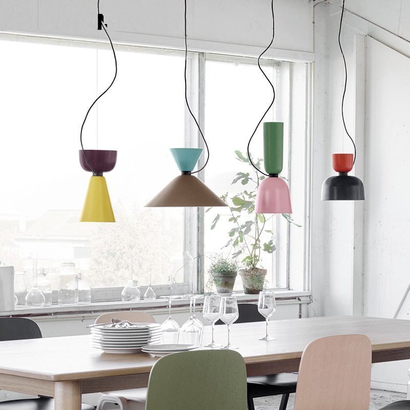 lukloy pendant lights lamp kitchen island dining living room shop decoration, colorful modern pendant lights kitchen light