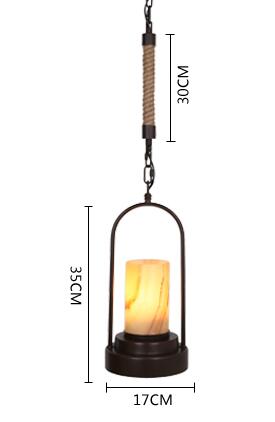 lukloy pendant lights lamp shade, vintage industrial retro candle pendant lamp light dining room kitchen island decoration