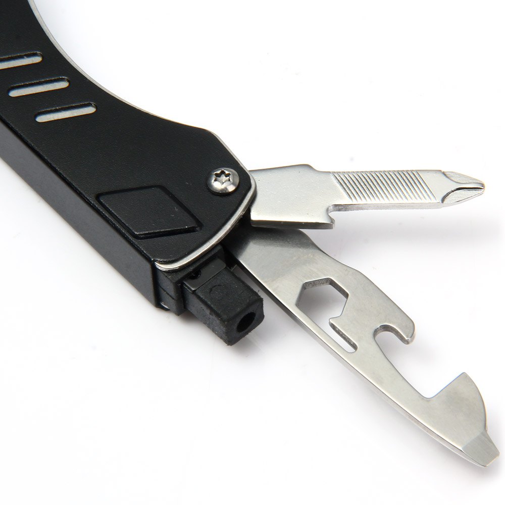 mini 7 in 1 knife bottle opener wire cutter keyring wrench outdoor survival tool home necessary