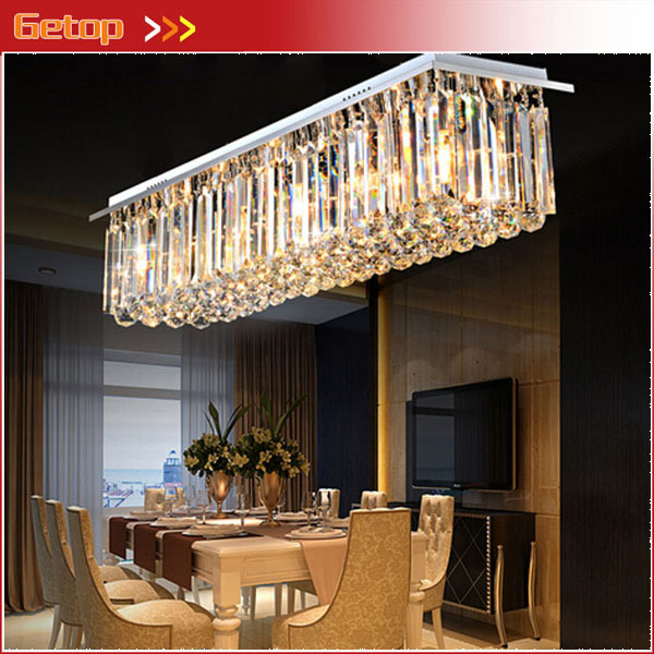 modern crystal chandelier restaurant lights rectangular led crystal light living room ceiling chandelier lighting fixtures bar