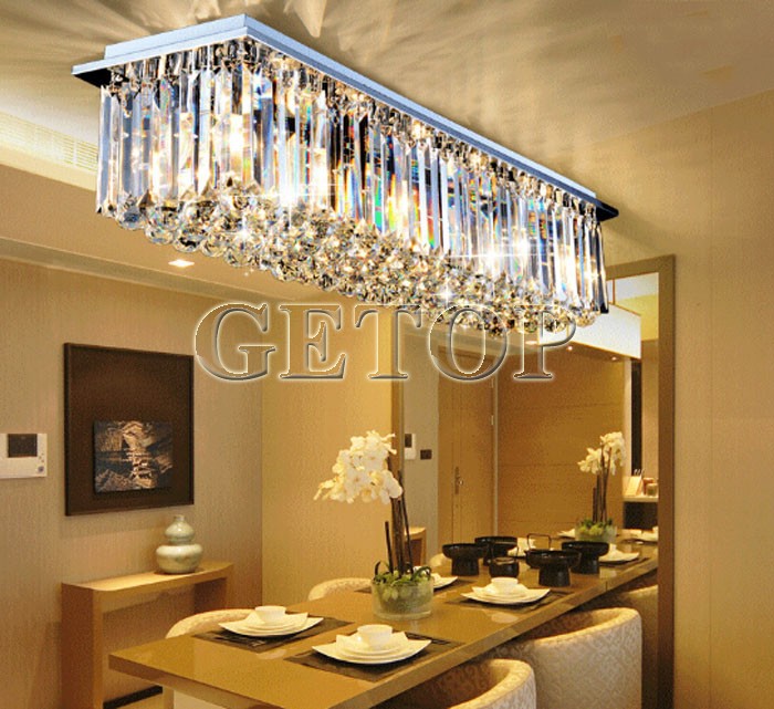 modern crystal chandelier restaurant lights rectangular led crystal light living room ceiling chandelier lighting fixtures bar