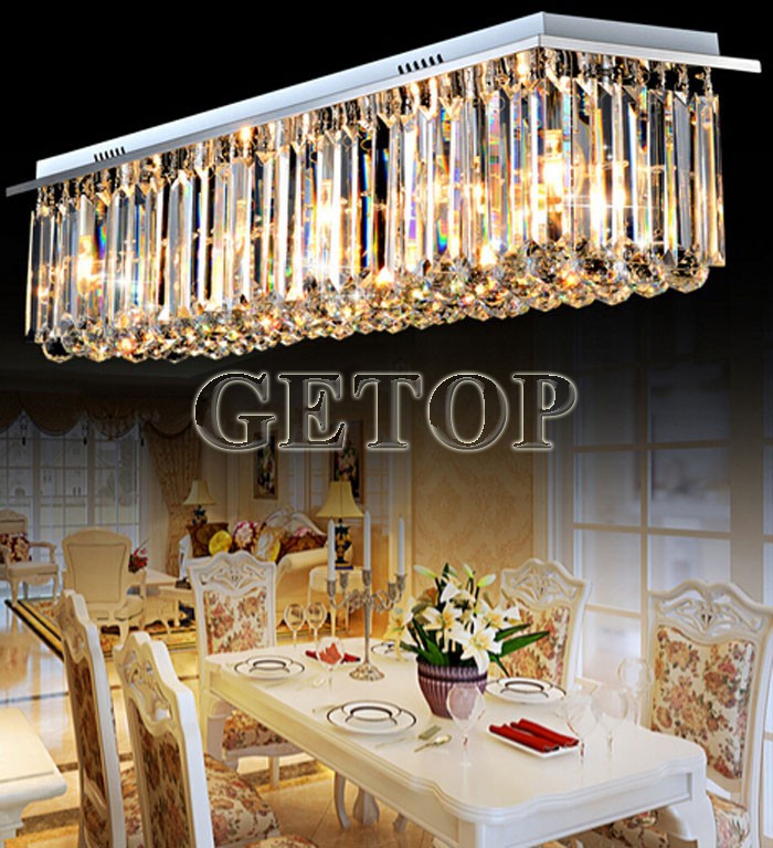 modern crystal chandelier restaurant lights rectangular led crystal light living room ceiling chandelier lighting fixtures bar