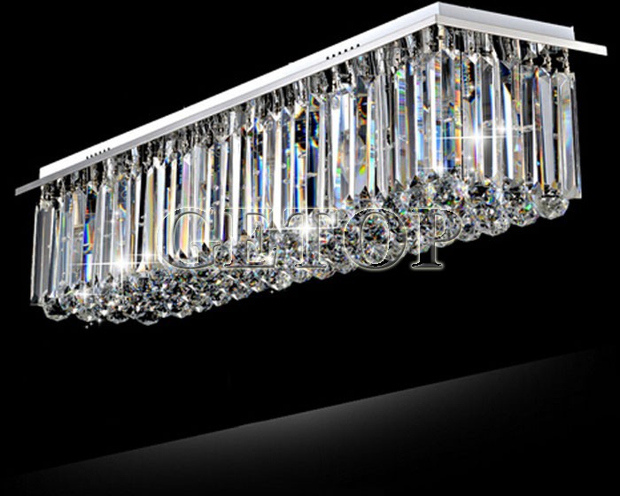 modern crystal chandelier restaurant lights rectangular led crystal light living room ceiling chandelier lighting fixtures bar