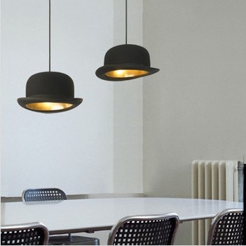 modern fashion aluminum hat pendant lights lamps for dining room coffee shop bar restaurant decoration, 220v ~240v, e27