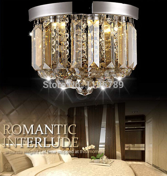 modern led crystal ceiling lamp european k9 crystal lamp porch living room balcony aisle lights foyer lighting