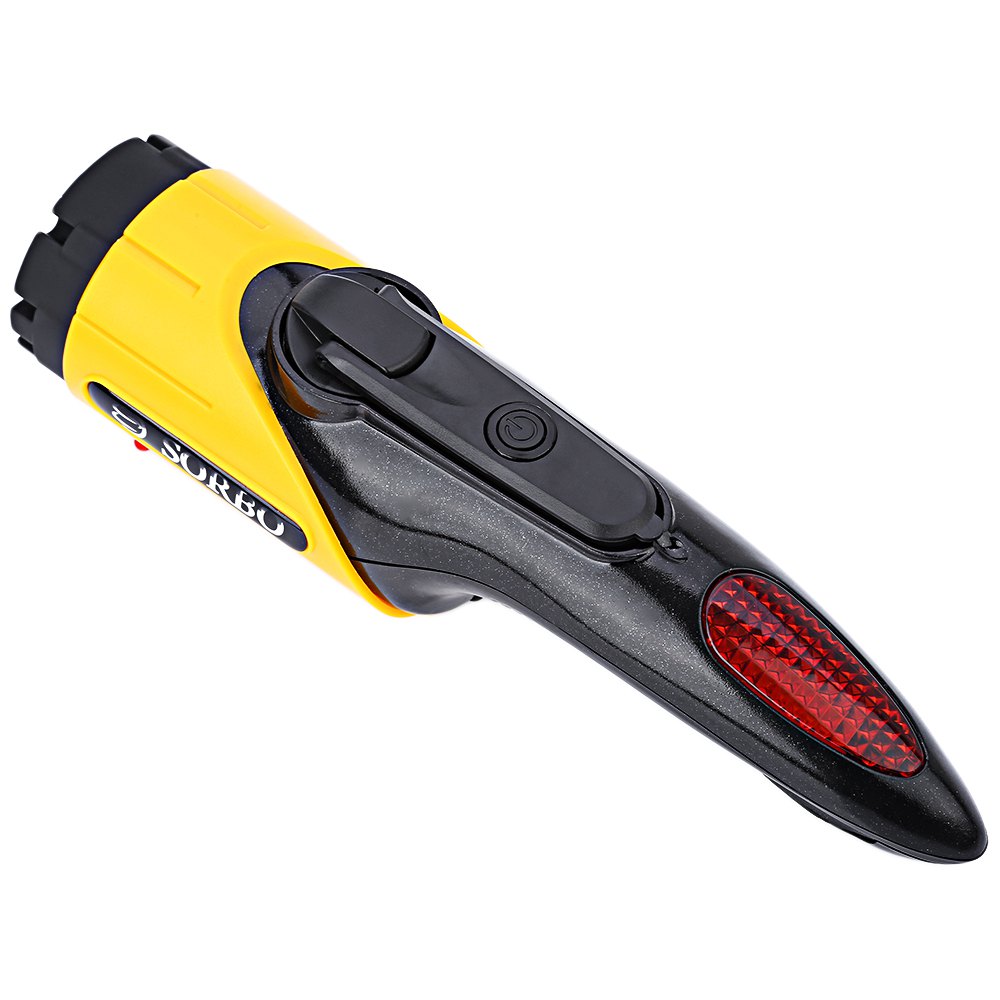 multi-functional dynamo led flashlight beacon with emergency car safety hammer