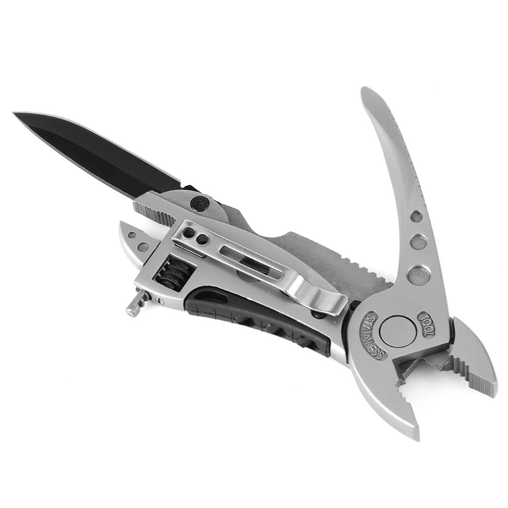 multi-tool edc set adjustable wrench jaw screwdriver pliers knife survival tool