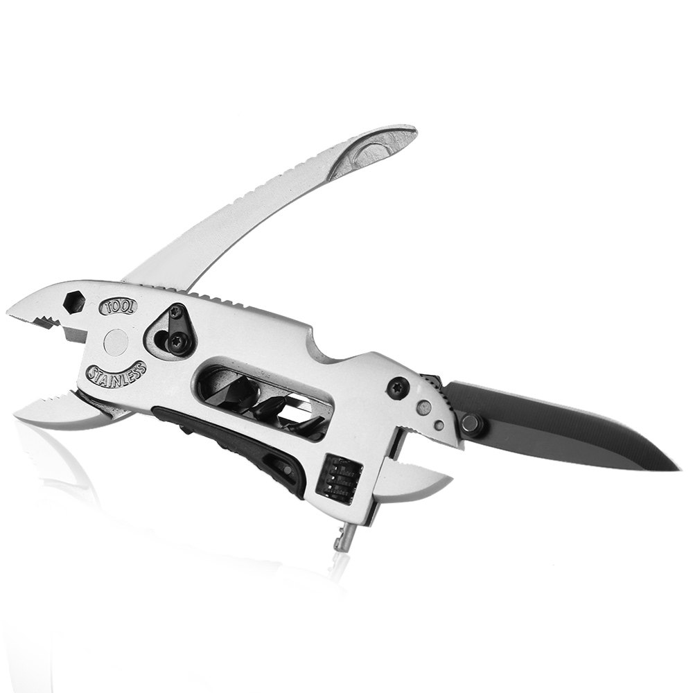 multi-tool edc set adjustable wrench jaw screwdriver pliers knife survival tool