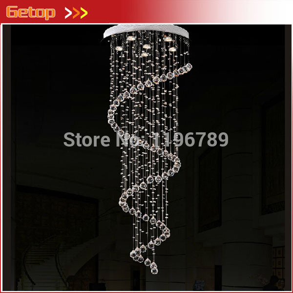 new arrival modern crystal chandelier light stair crystal light fixture crystal pendant ceiling lamp luster