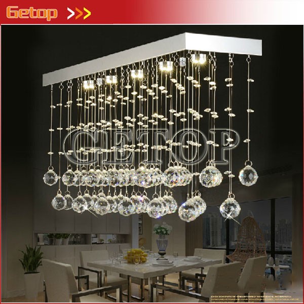 new modern k9 crystal chandeliers restaurant crystal corridor lamp rectangle aisle led lights lustres de cristal