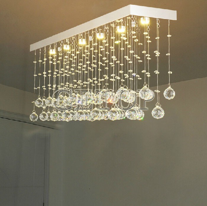 new modern k9 crystal chandeliers restaurant crystal corridor lamp rectangle aisle led lights lustres de cristal