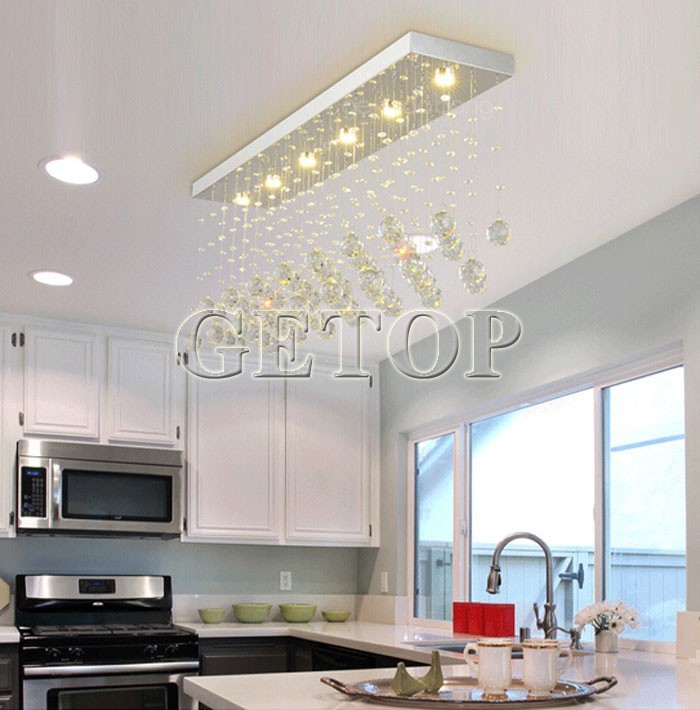 new modern k9 crystal chandeliers restaurant crystal corridor lamp rectangle aisle led lights lustres de cristal