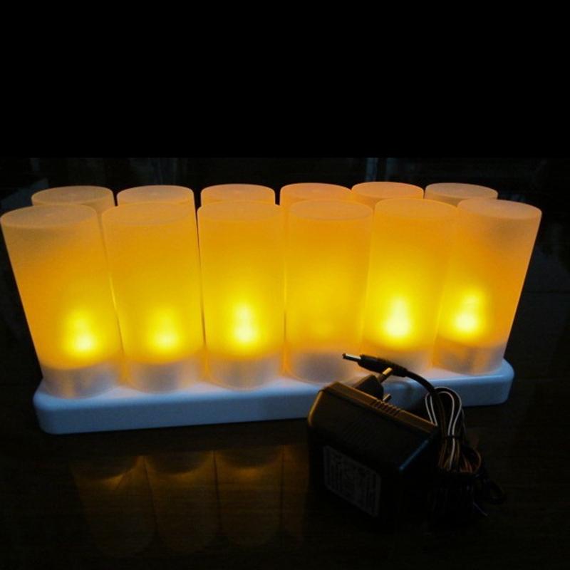 rechargeable led candle flameless tea lights for christmas valentine bar cafe party dinner decoration 6/12pcs eu/us/uk/australia