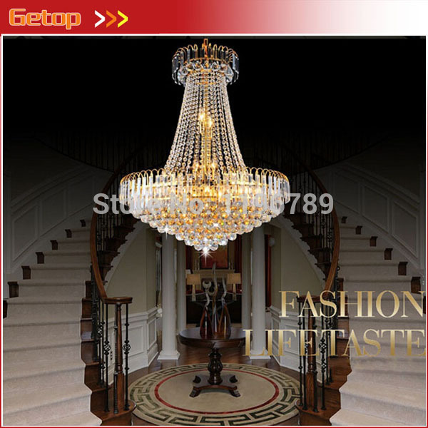 royal empire golden crystal chandelier light crystal ceiling pendant lights ceiling lamp