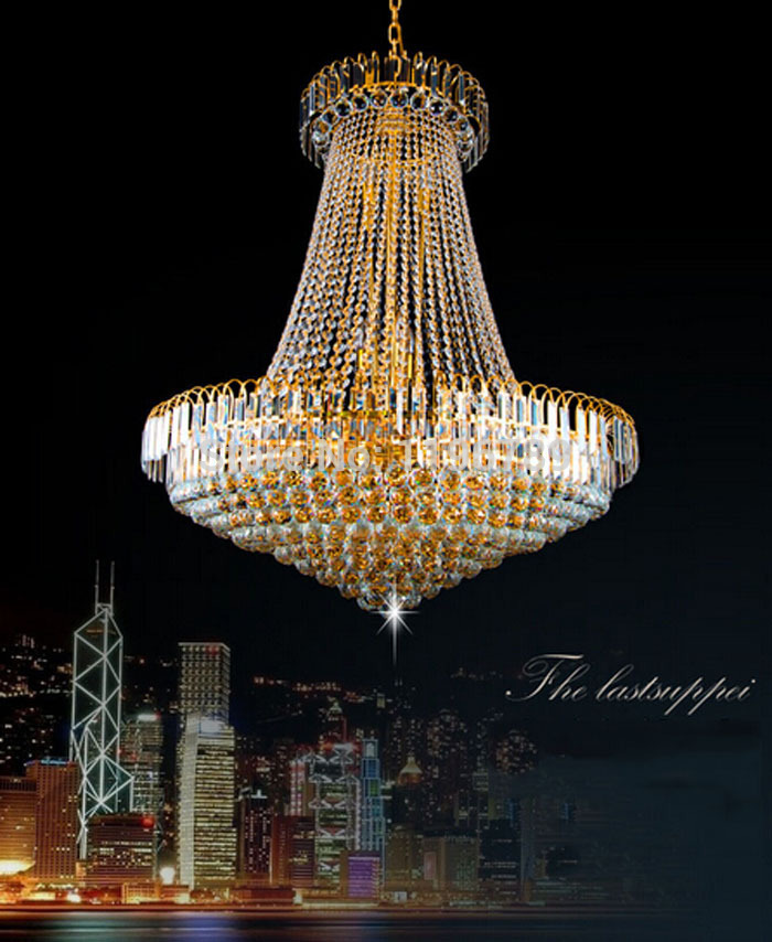 royal empire golden crystal chandelier light crystal ceiling pendant lights ceiling lamp