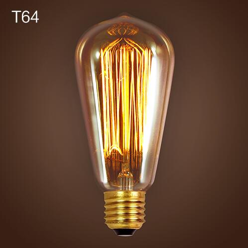 vintage edison bulb - 40w 110v/220v e26/e27 antique style incandescent clear dimmable bulbs