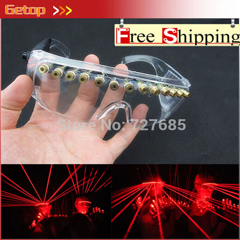 zx 12 pcs laser glasses sell led red laser glasses party glasses for christmas glasses event & party supplies