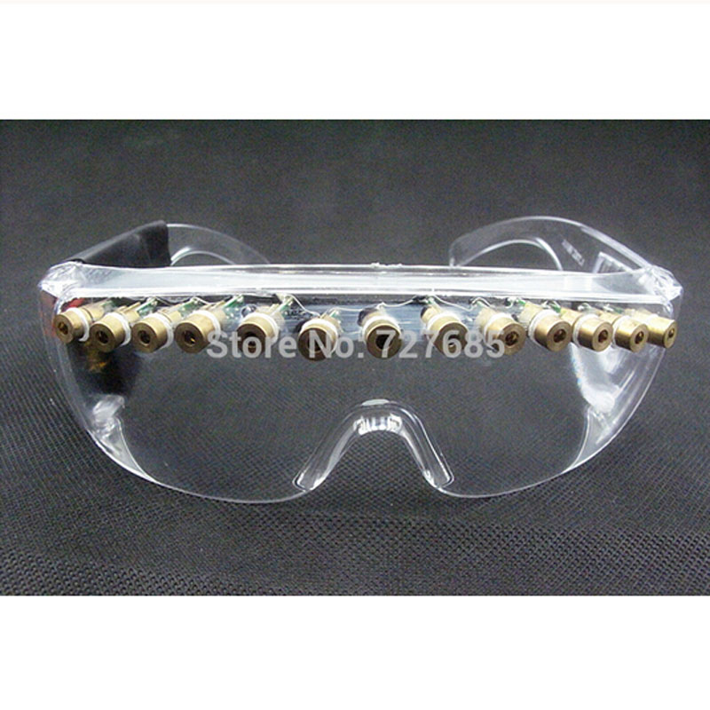 zx 12 pcs laser glasses sell led red laser glasses party glasses for christmas glasses event & party supplies