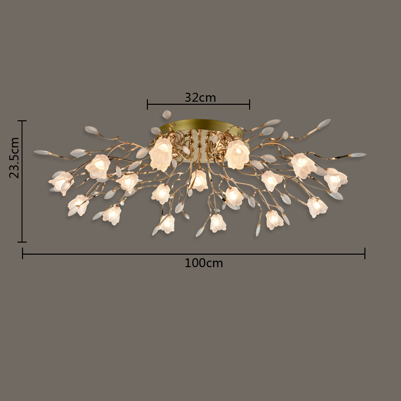 zx european living room crystal ceiling lamp contracted sweet restaurant bedroom chandelier led remote control flower house lamp