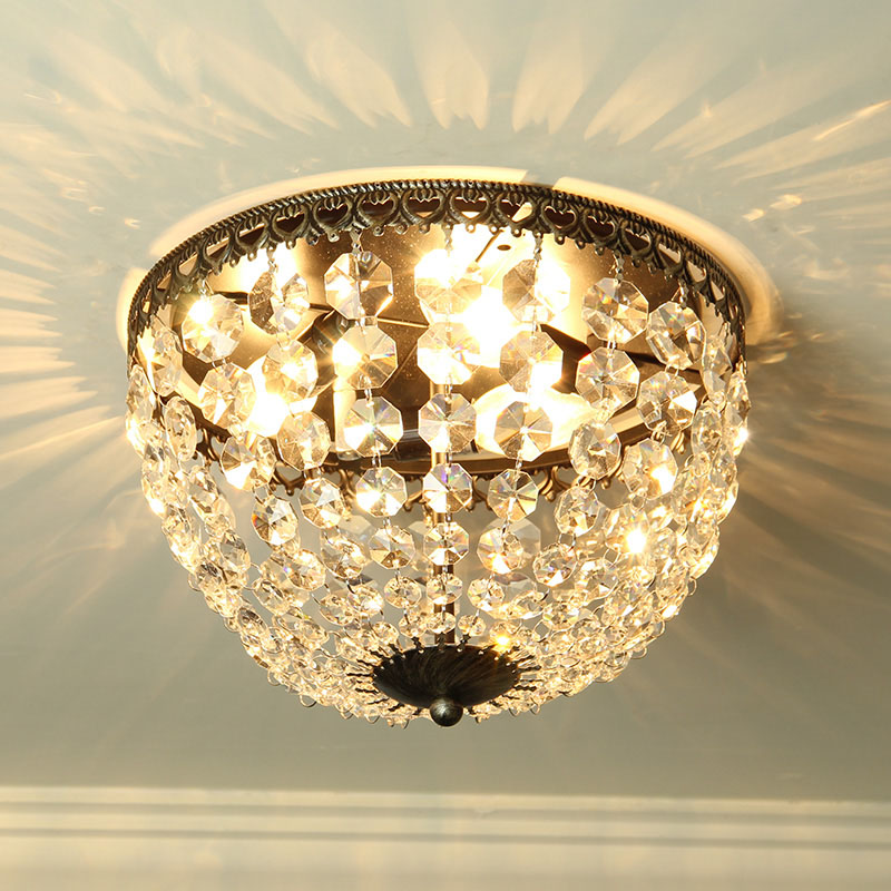 zx european style luxury crystal led e14 chandelier circular simple ceiling lamp for living room dining room cloakroom bedroom