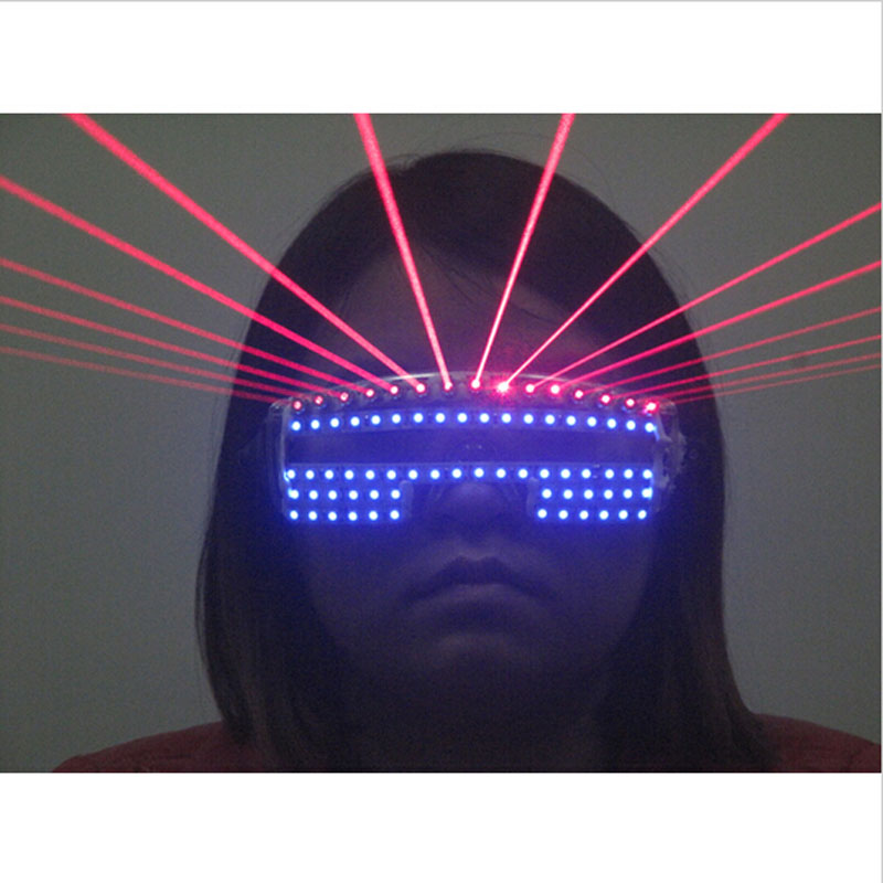 zx event party supplies 532nm 80mw red laser flashing glasses nightclub glasses dj laser show led glasses