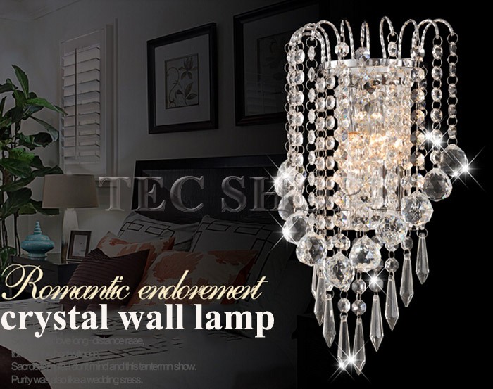 zx k9 crystal stainless steel e14 led wall lamp for bedside el bedroom staircase sitting room corridor lamp