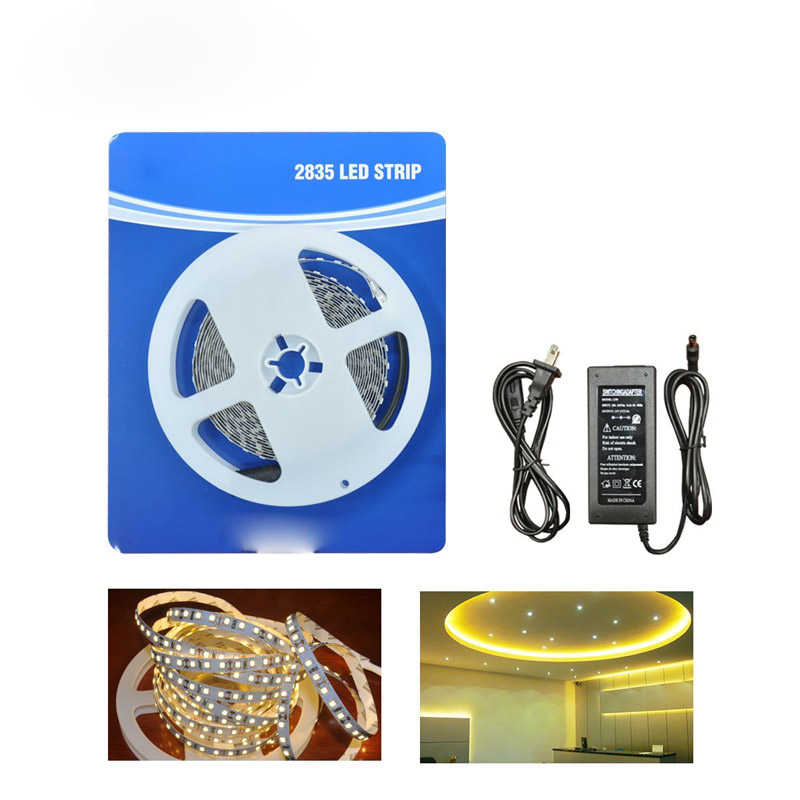 zx led strip smd 2835 non-waterproof ip20 led strip 204 leds/m flexible led lighting strip 24v/18.5w high brightness led tape