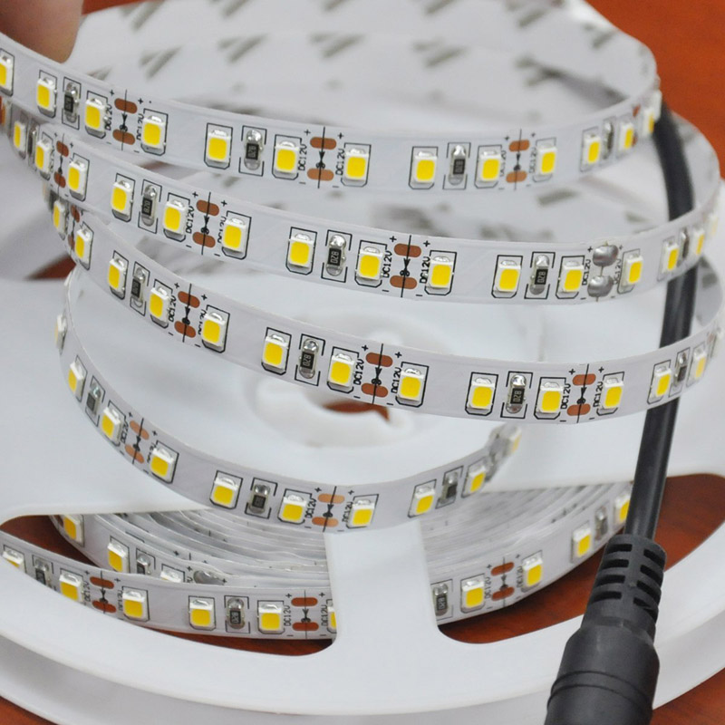 zx led strip smd 2835 non-waterproof ip20 led strip 204 leds/m flexible led lighting strip 24v/18.5w high brightness led tape