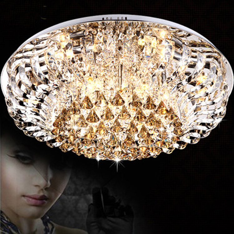 zx luxury k9 crystal large ceiling lamp modern led e14 lighting minimalist circular living room hall chandeliers with led bulbs