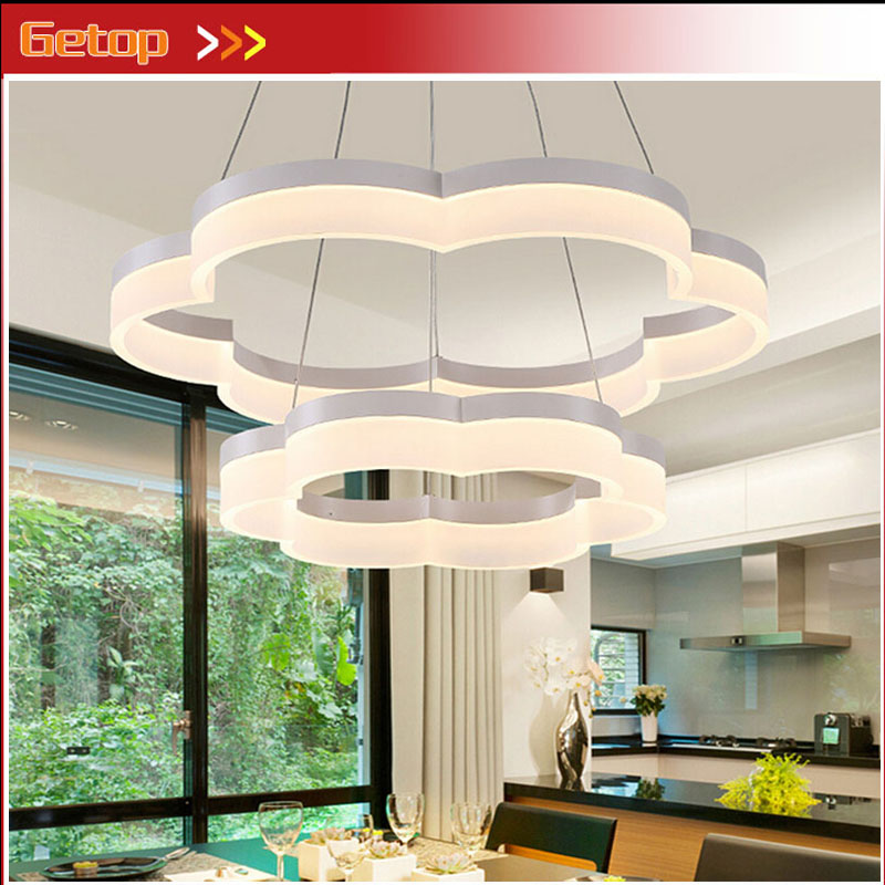 zx luxury suspension acryl pendant lamp led chip lamp garland lustre pendant light dining room foyer parlor bedroom lamp fixture