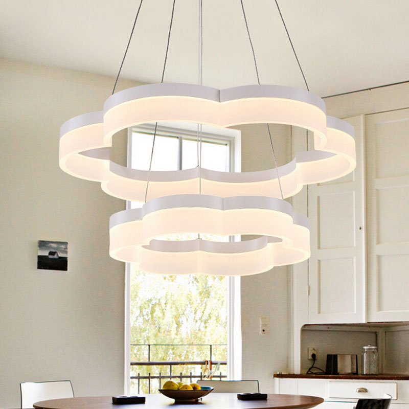 zx luxury suspension acryl pendant lamp led chip lamp garland lustre pendant light dining room foyer parlor bedroom lamp fixture