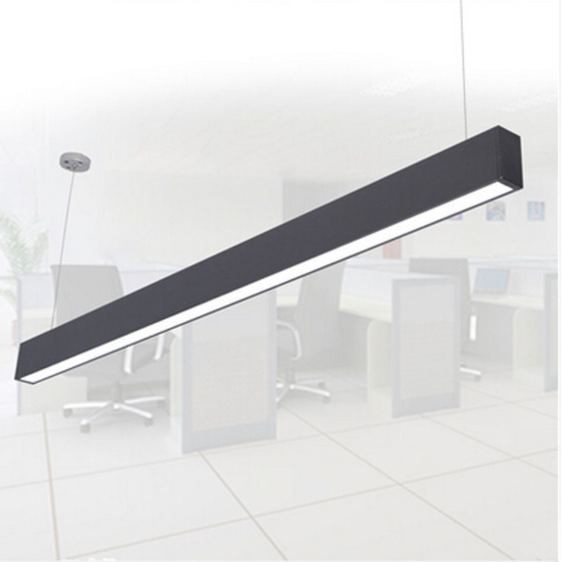 zx modern aluminum led chip pendant lamp engineering hanging wire strip light fixture for office conference room study lamp