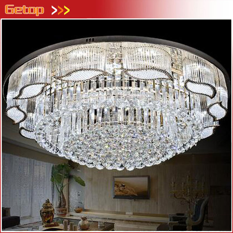 zx modern crystal curtain led art deco round ceiling lamp leaf shape luxury lustre e14 light hall sittingroom bedroom lamp