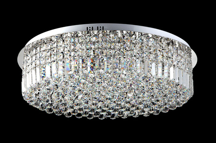 zx modern k9 crystal led ceiling lamp luxury simple circular led chip indoor light sitting room restaurant bedroom lamp fixture