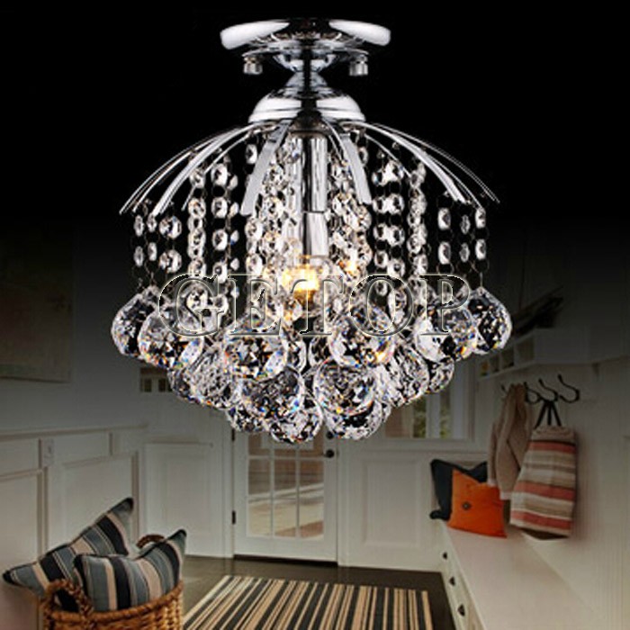 zx modern k9 crystal wire drawing hanging e14 led chandelier for corridor restaurant diameter28xheight28cm