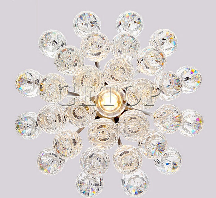 zx modern k9 crystal wire drawing hanging e14 led chandelier for corridor restaurant diameter28xheight28cm